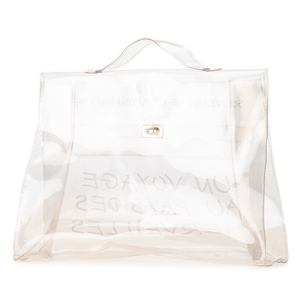 Hermès Vinyl Souvenir De L Exposition Kelly Handbag - 2