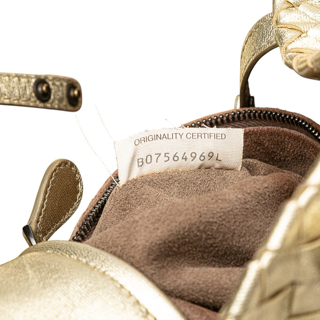 Bottega Veneta Small Metallic Nappa Intrecciato Cesta Tote - Detail 1