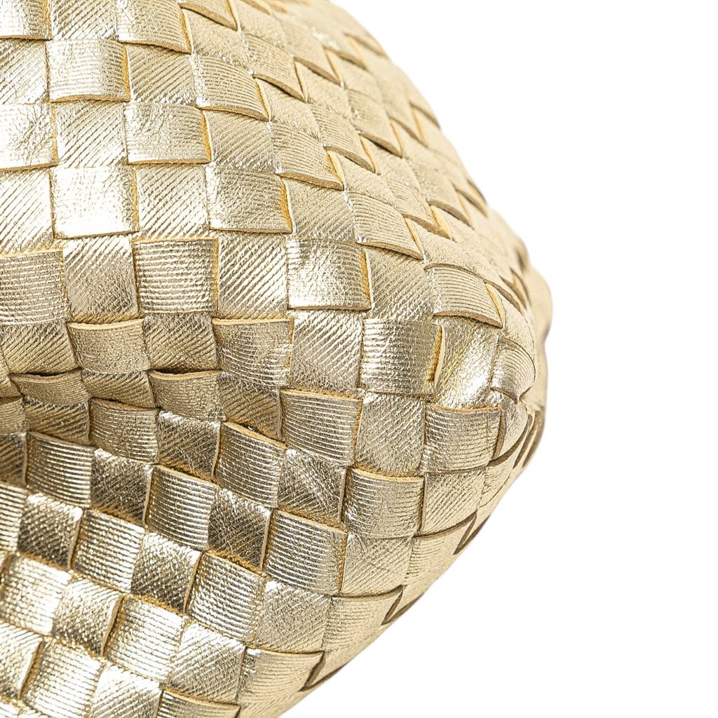 Bottega Veneta Small Metallic Nappa Intrecciato Cesta Tote - Detail 2
