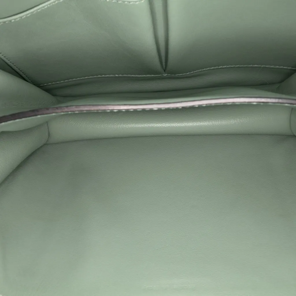 Celine Medium Calfskin Classic Box Green Leather Good - Model View