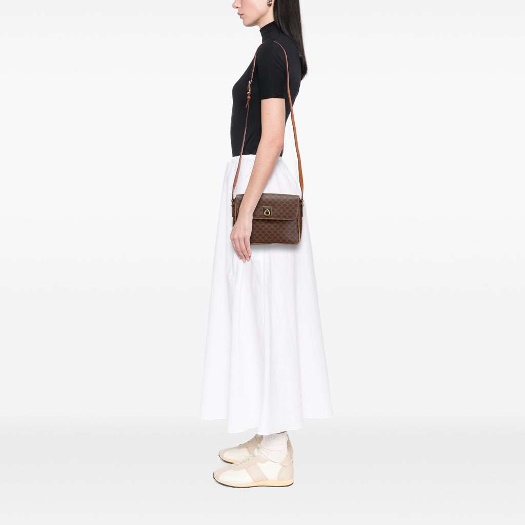 Celine Macadam Coated Canvas Crossbody - Image 12