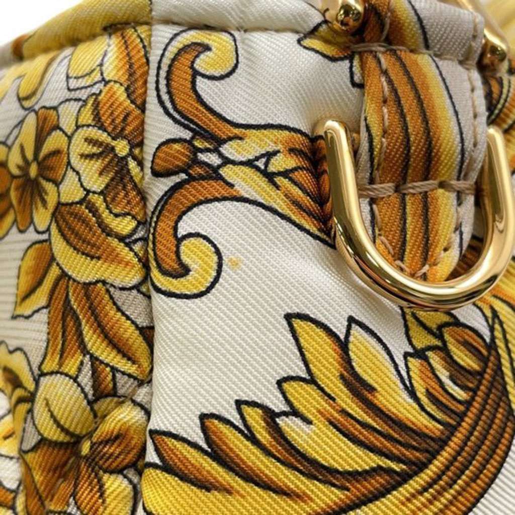 Fendi Versace Fendace FF Baroque Print Silk Baguette Satchel - Detail 1