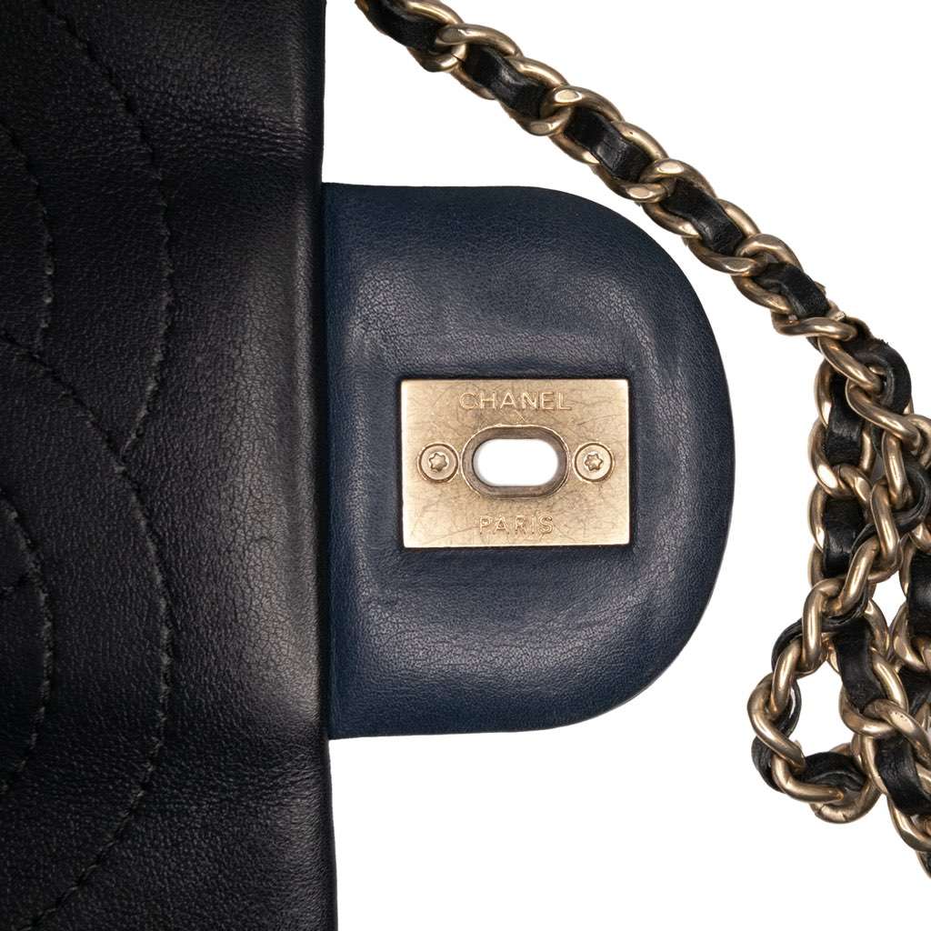 Chanel Medium Bicolor Calfskin Graphic Flap - Image 14