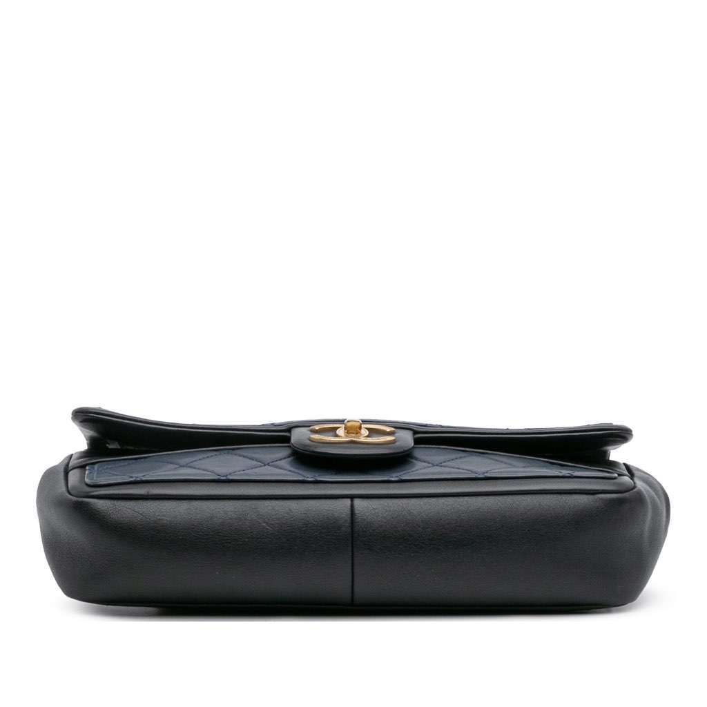 Chanel Medium Bicolor Calfskin Graphic Flap - Image 6