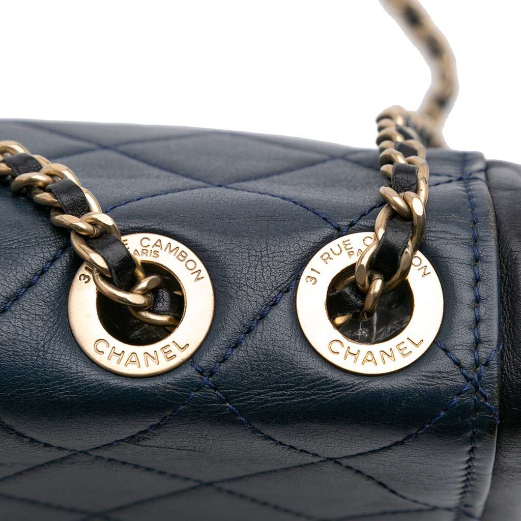 Chanel Medium Bicolor Calfskin Graphic Flap - Image 11