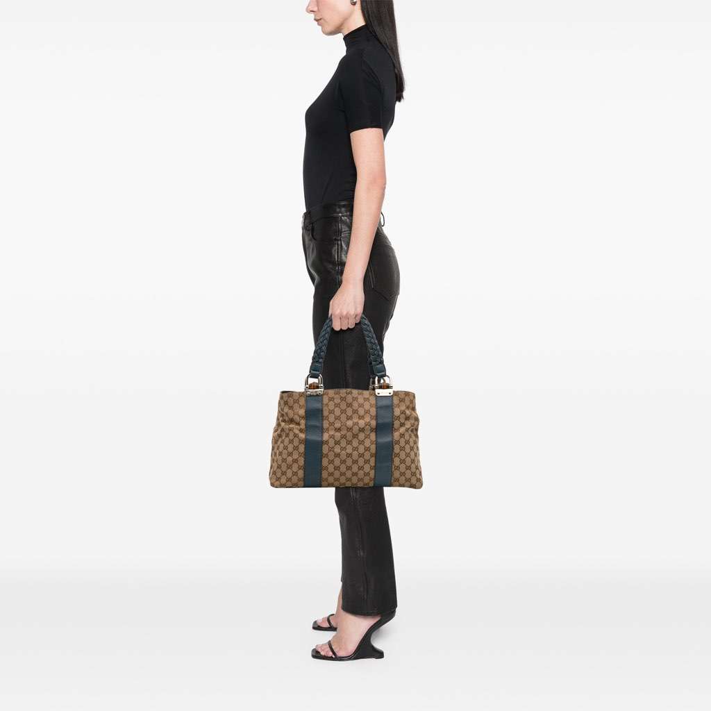Gucci GG Canvas Bamboo Libeccio Tote - Image 14