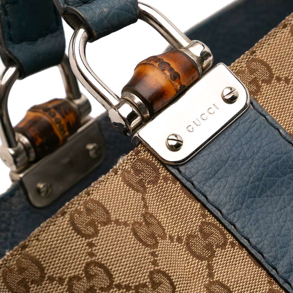 Gucci GG Canvas Bamboo Libeccio Tote - Image 12