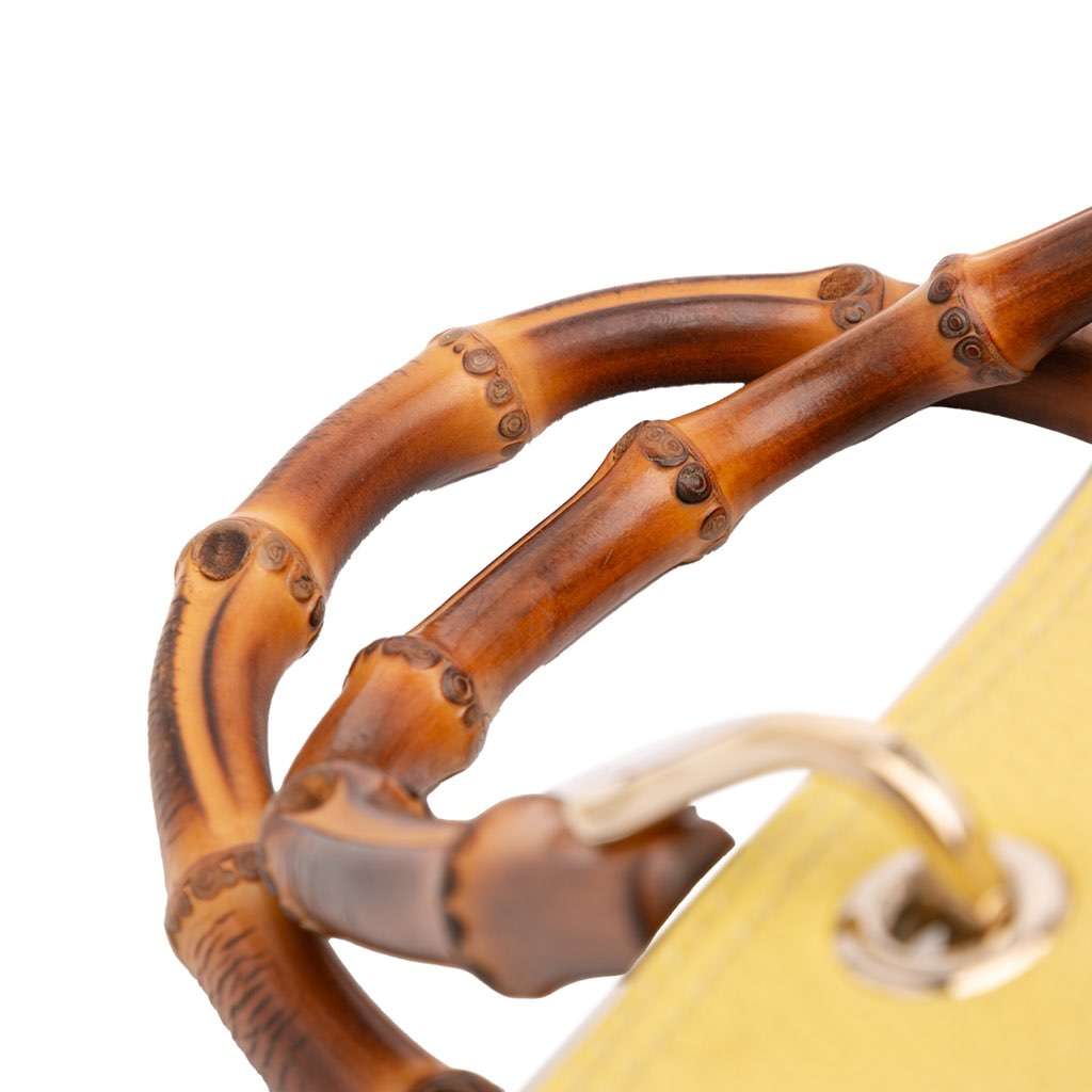 Gucci Medium Calfskin Bamboo Shopper Satchel - Image 13