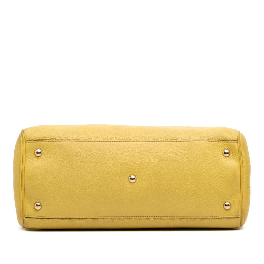 Gucci Medium Calfskin Bamboo Shopper Satchel - Image 6