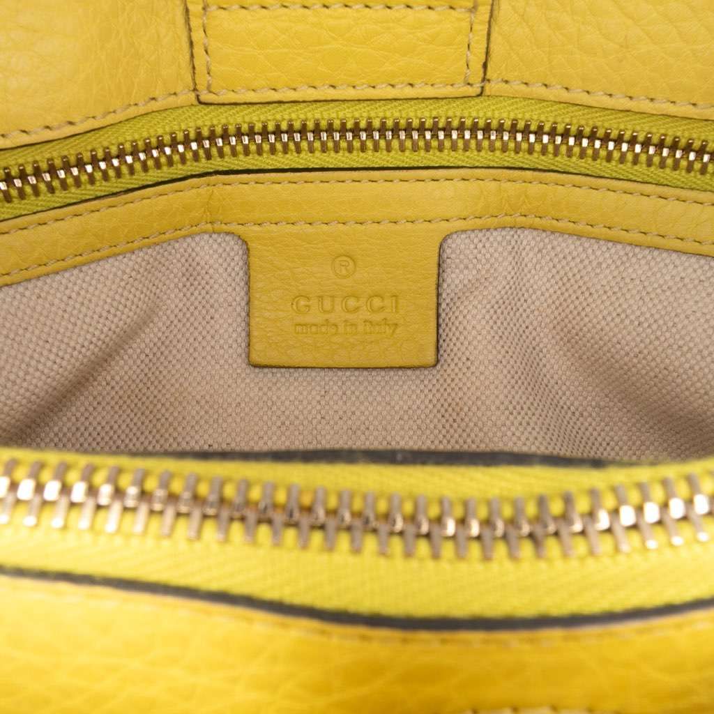 Gucci Medium Calfskin Bamboo Shopper Satchel - Side view