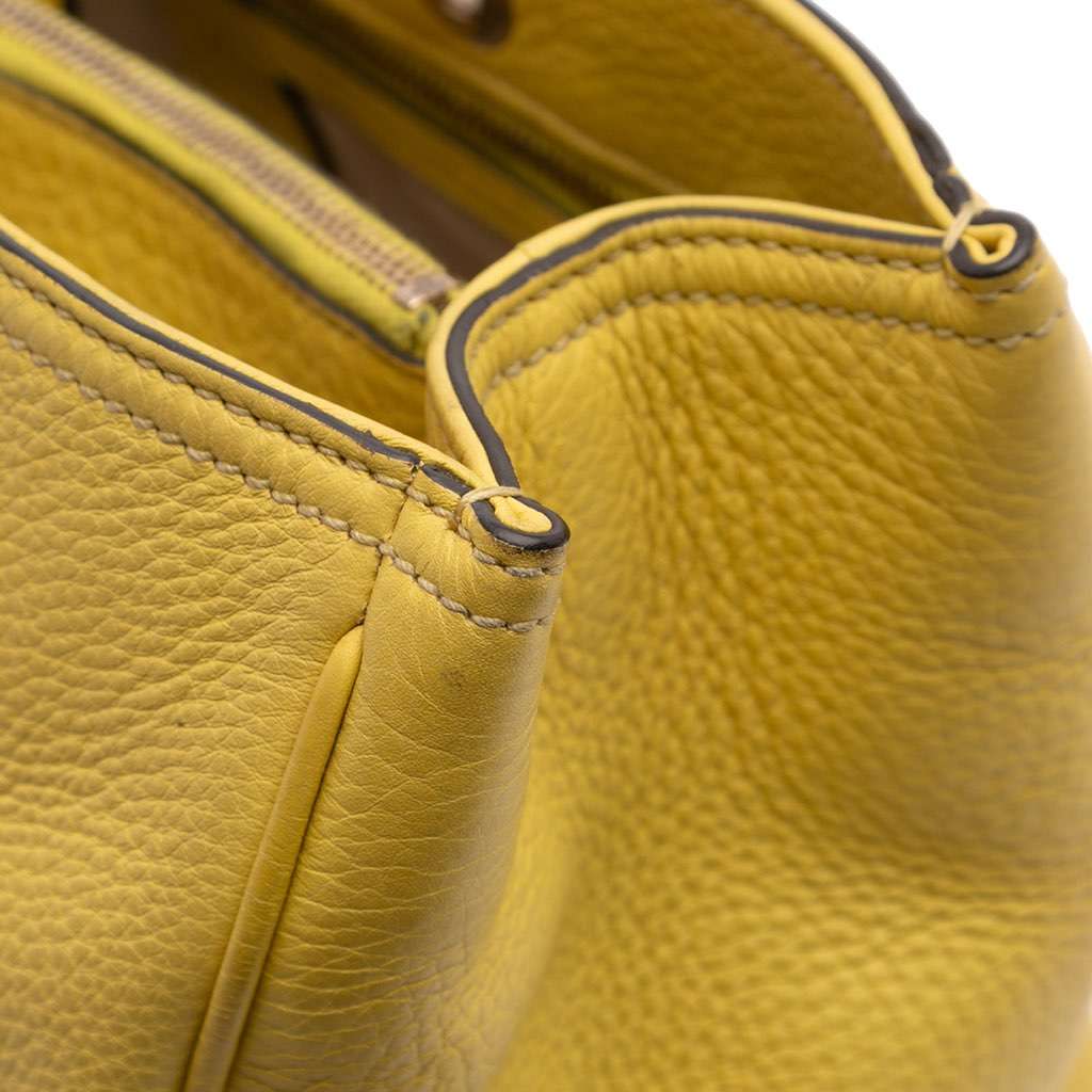 Gucci Medium Calfskin Bamboo Shopper Satchel - Image 10