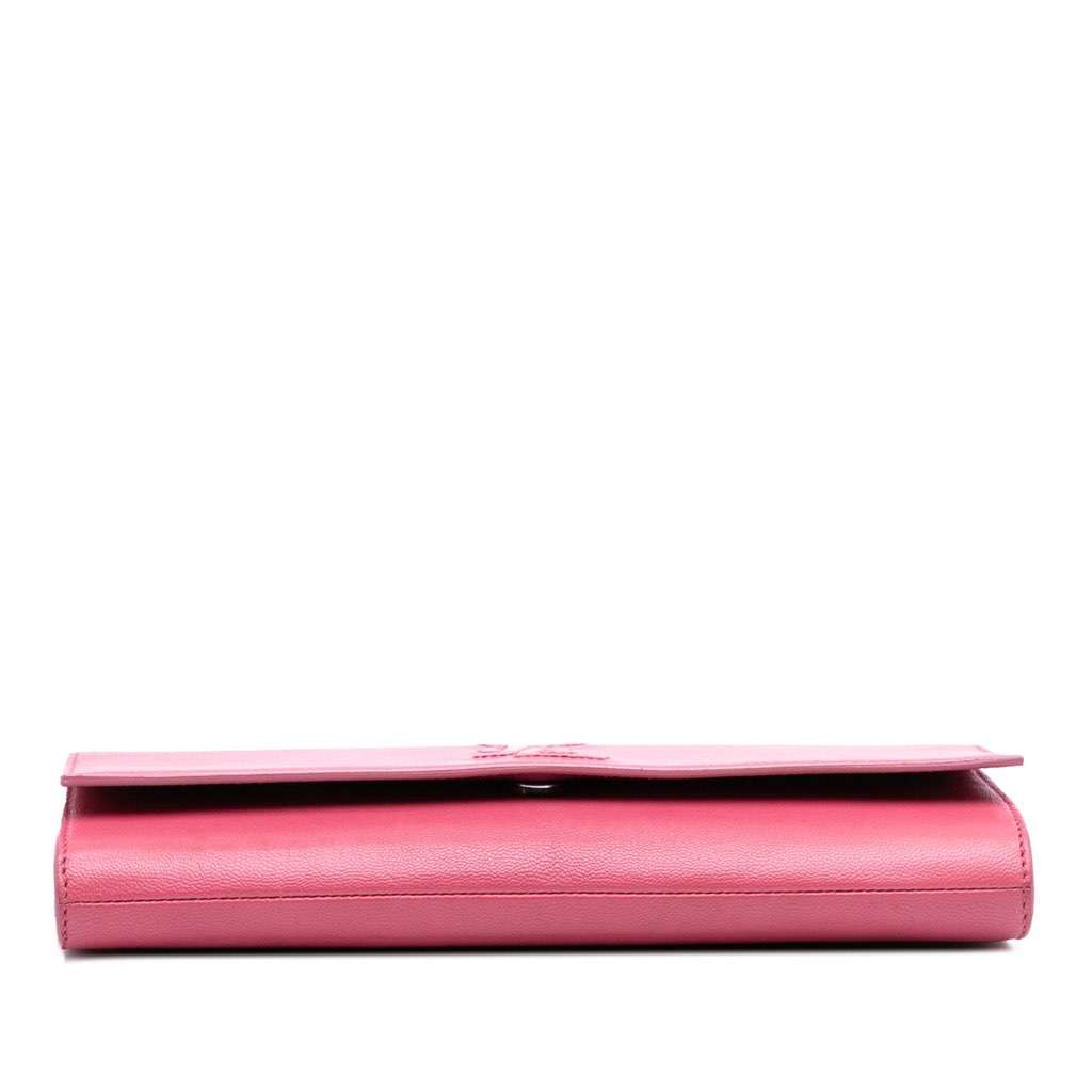 Saint Laurent Small Leather Belle De Jour Clutch - 3