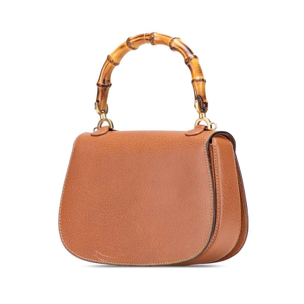 Gucci Grained Calfskin Bamboo Night - Back view