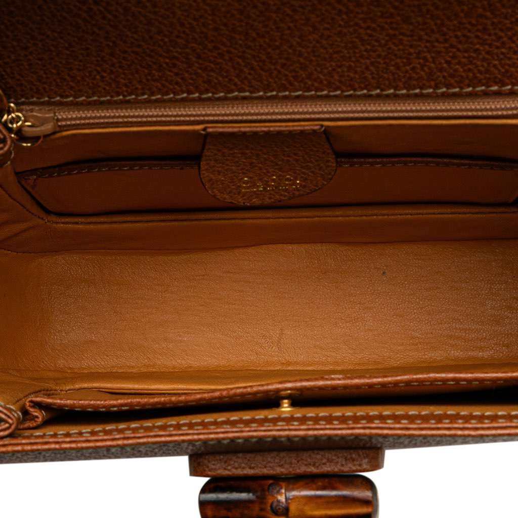 Gucci Grained Calfskin Bamboo Night - 4