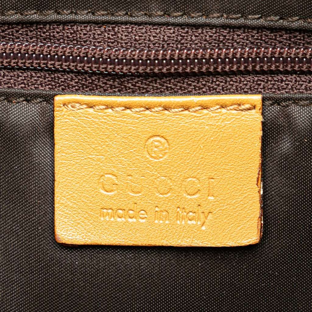 Gucci GG Canvas Bamboo Web Satchel - 5