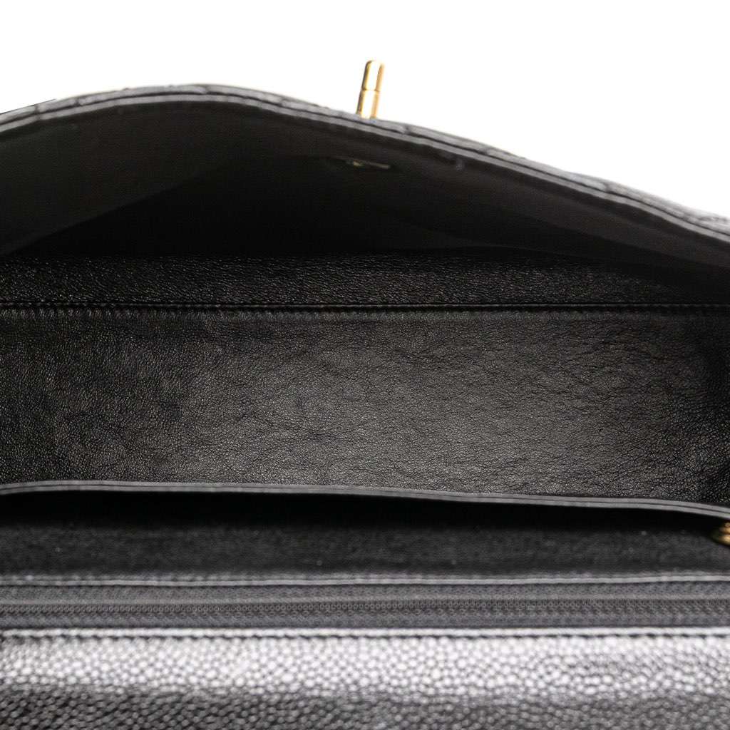 Chanel CC Quilted Caviar Kelly Top Handle Bag - 4