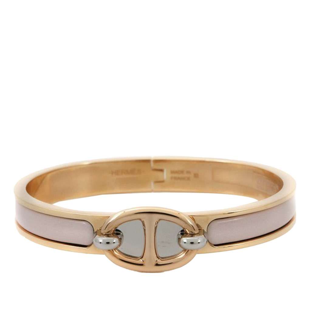 Hermès Enamel Mini Clic Chaine d'Ancre Bracelet PM