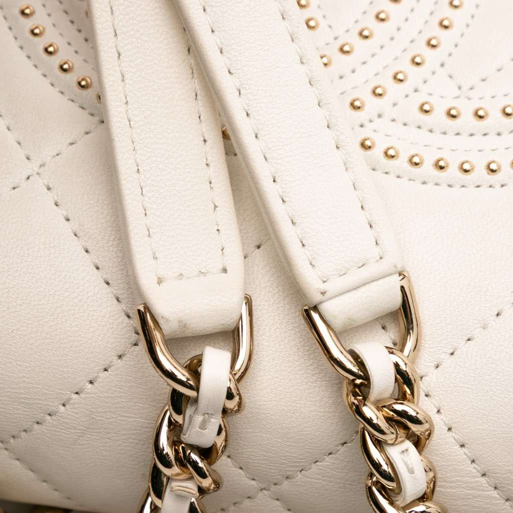 Chanel Quilted Lambskin Studded Beauty Begins Flap - Detail 2