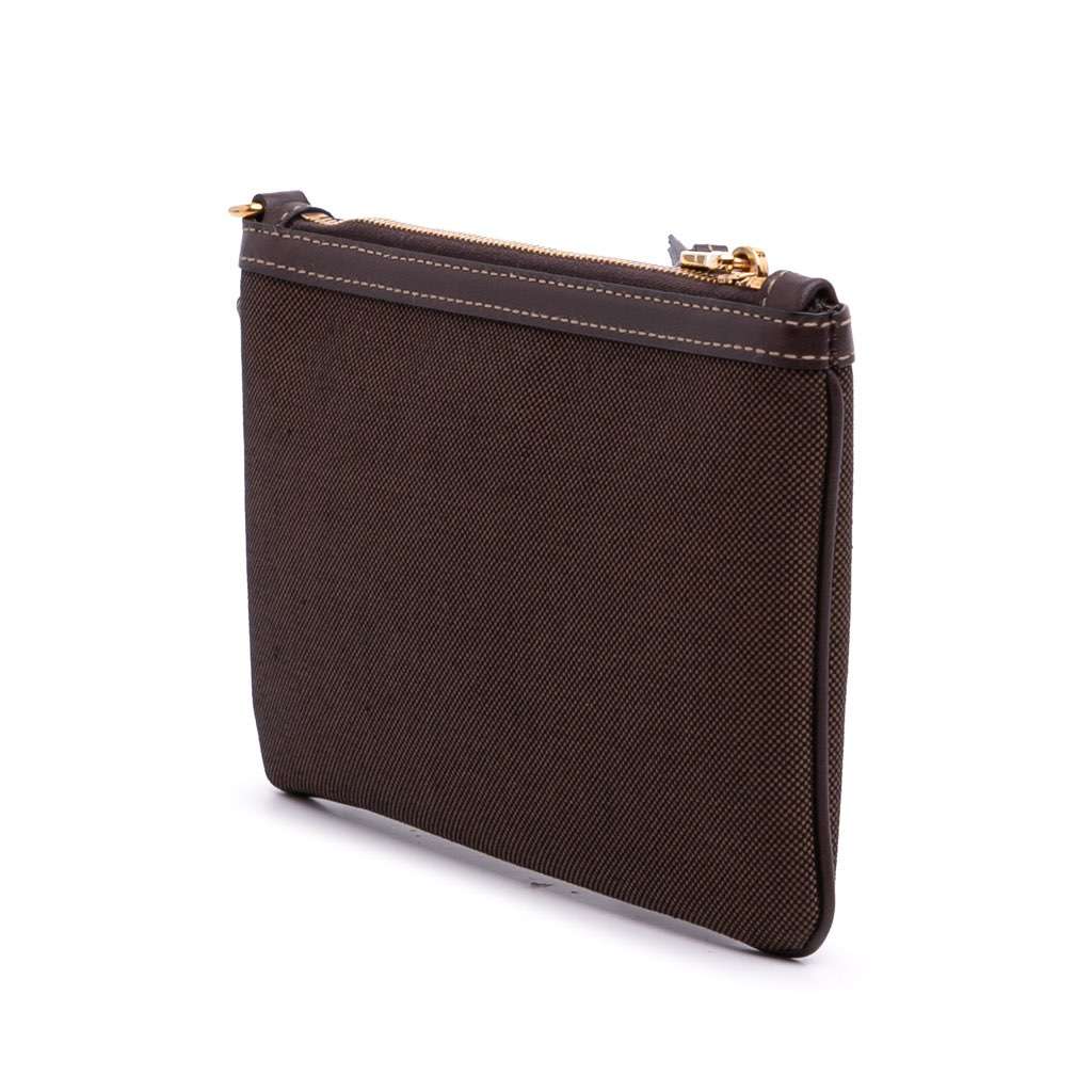 Prada Canvas Canapa Logo Pouch - Back view