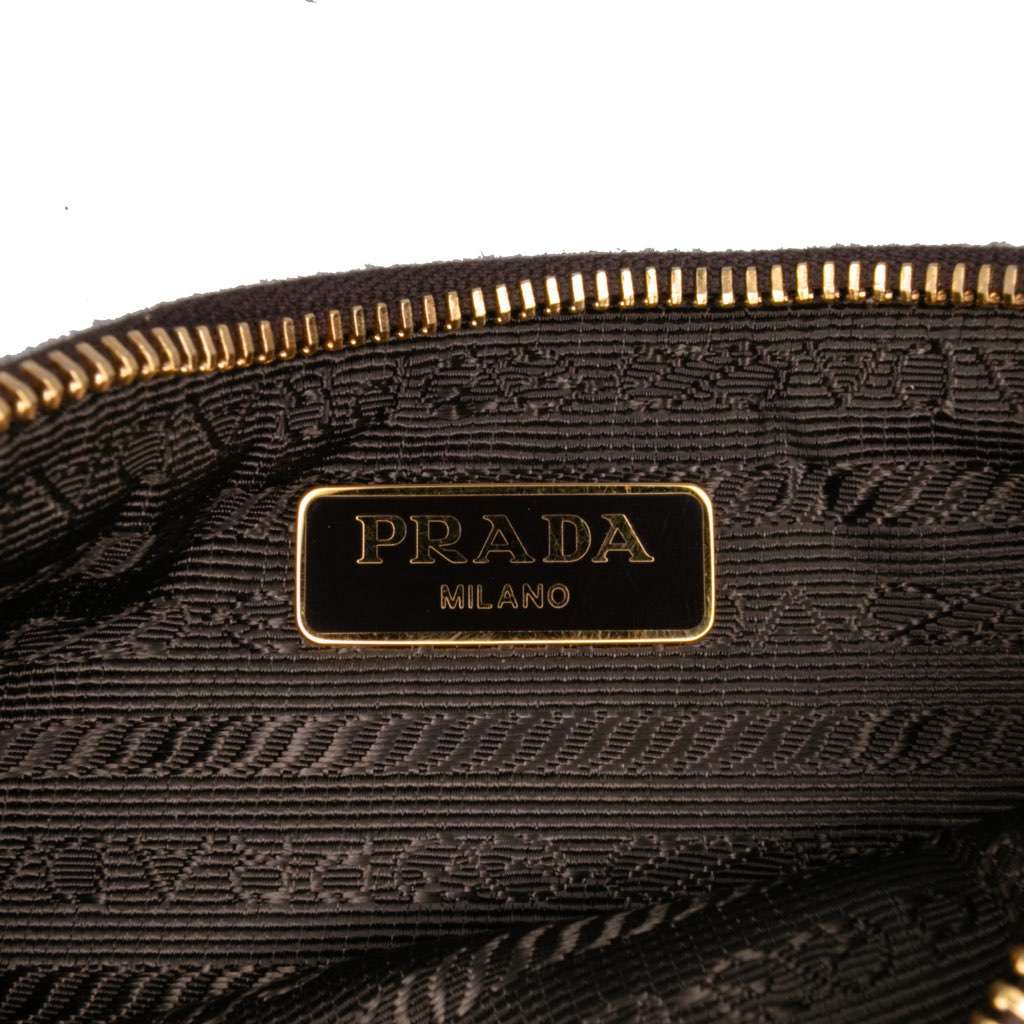 Prada Canvas Canapa Logo Pouch - Side view