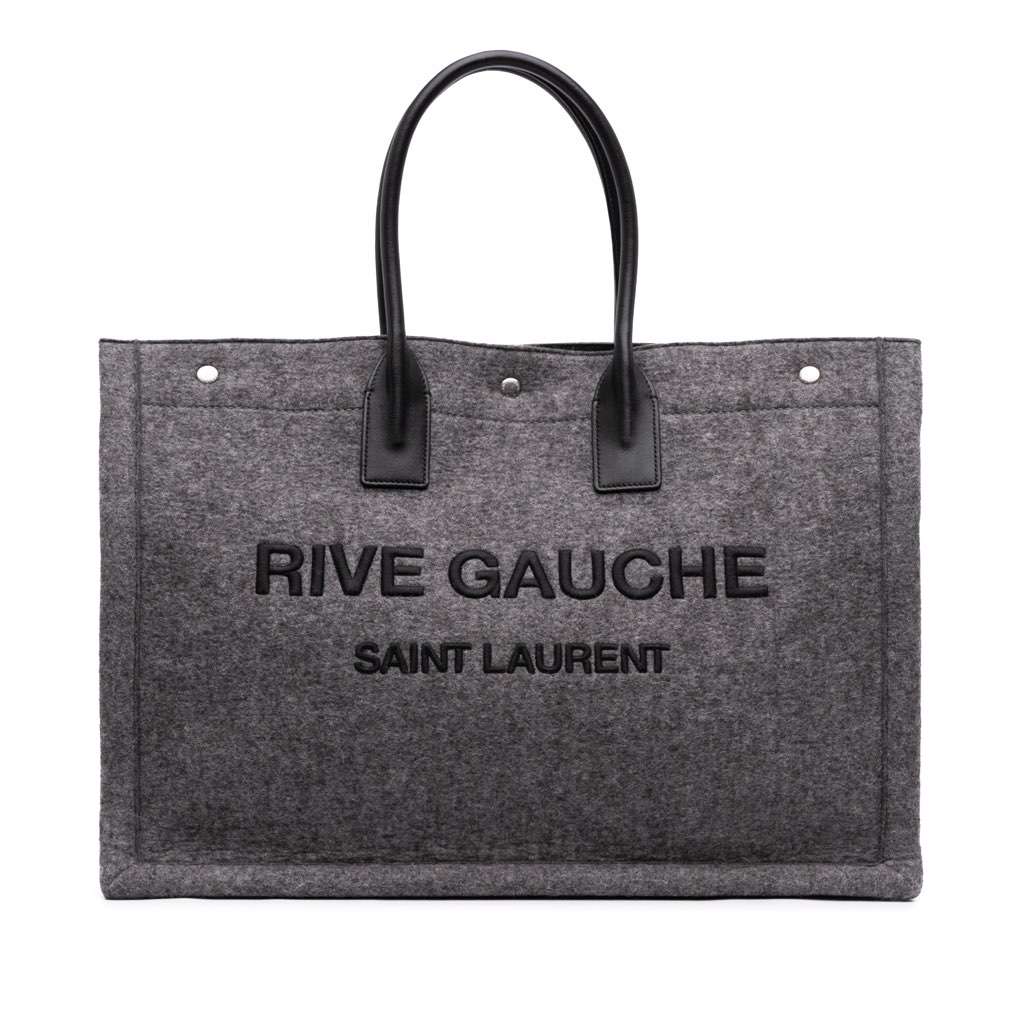 Saint Laurent Large Wool Rive Gauche Tote