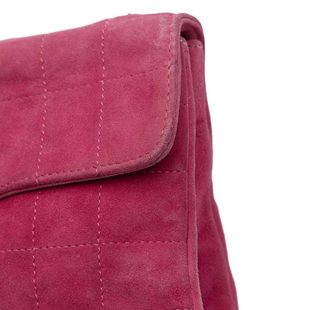 Chanel CC Choco Bar Suede Beaded Chain Flap - Image 11