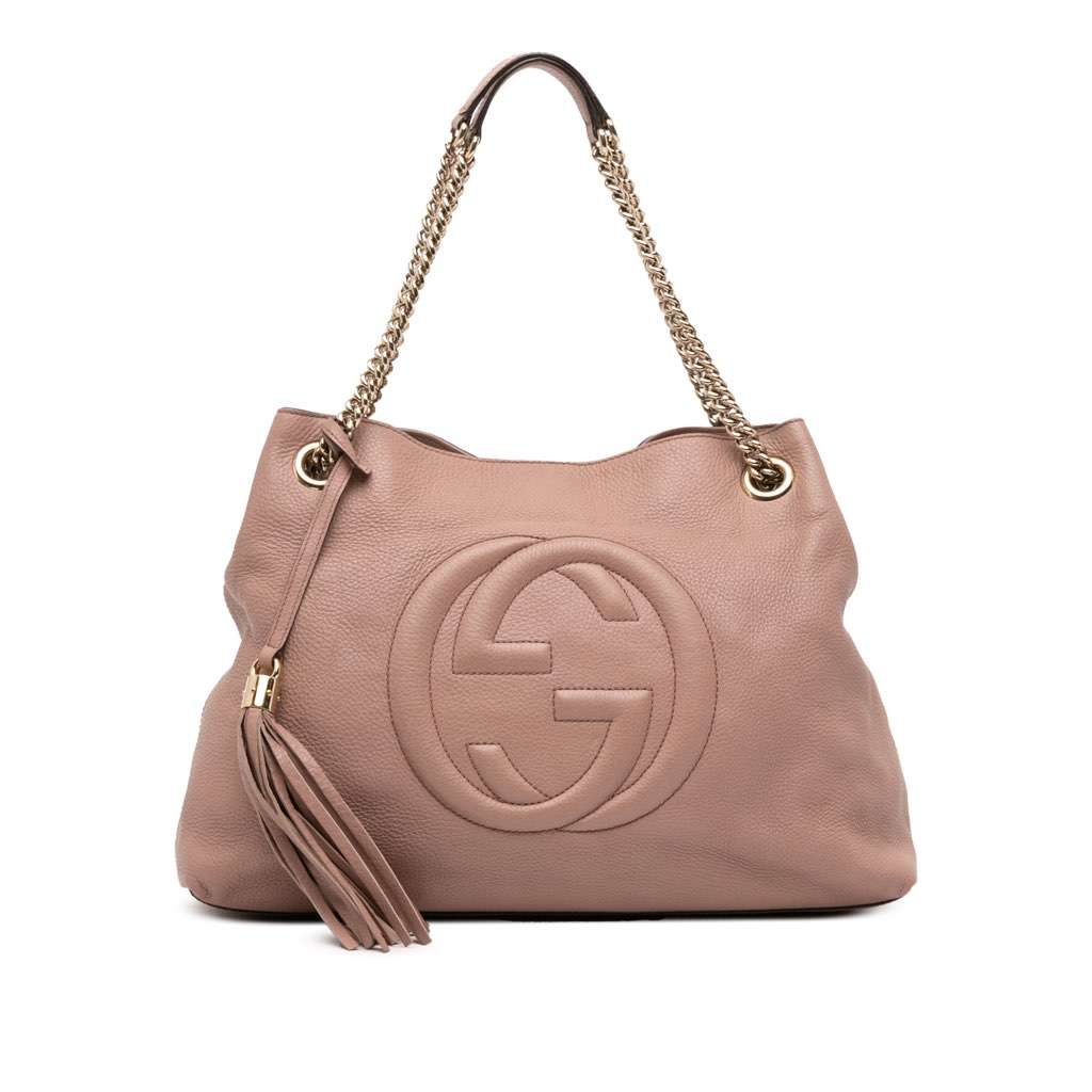 Gucci Medium Leather Soho Chain Tote