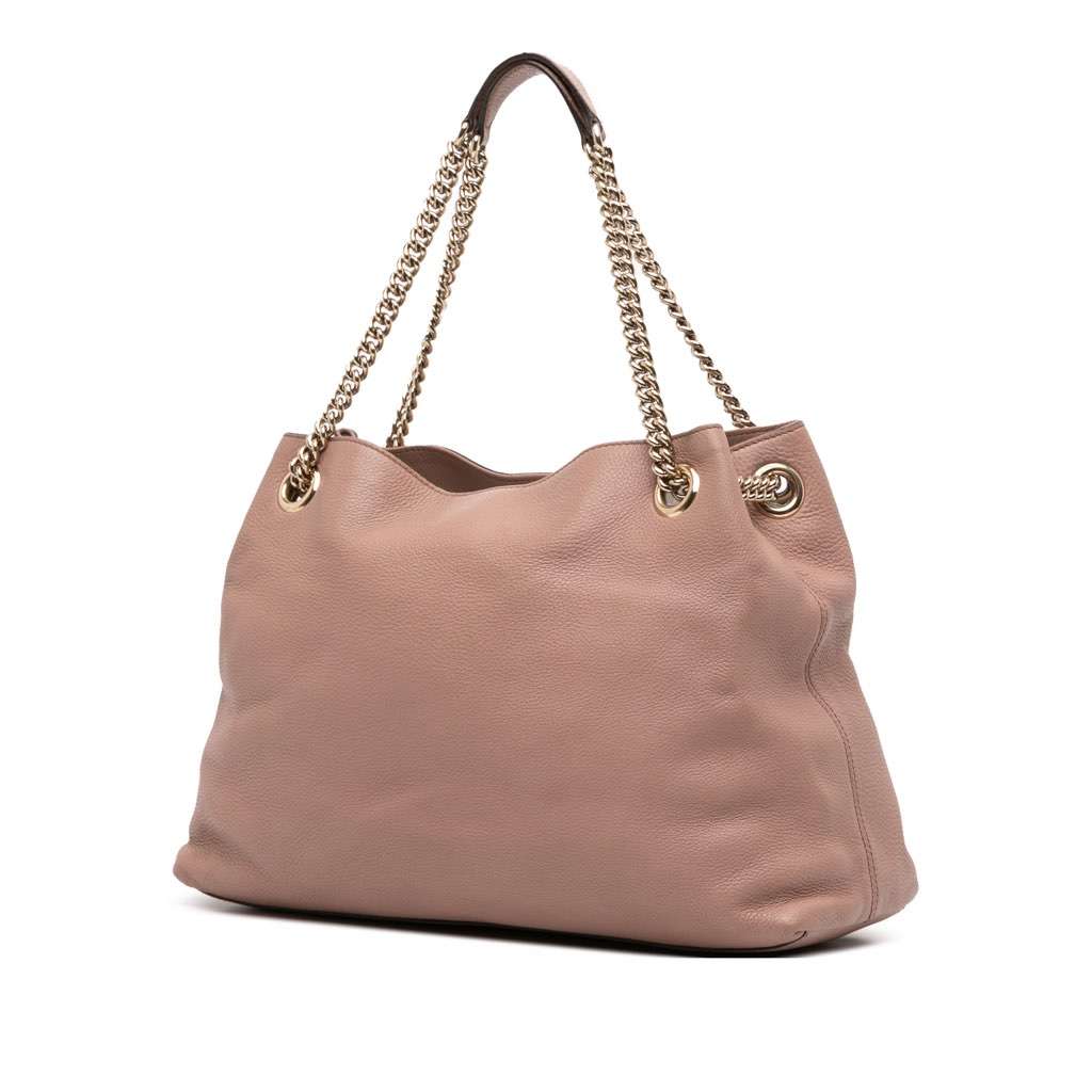 Gucci Medium Leather Soho Chain Tote - 2