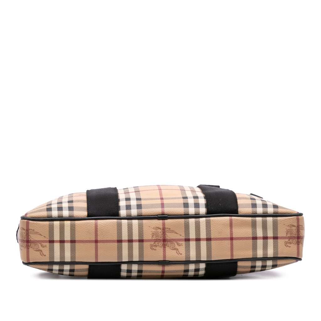 Burberry Haymarket Check Coated Canvas Business Bag - 3
