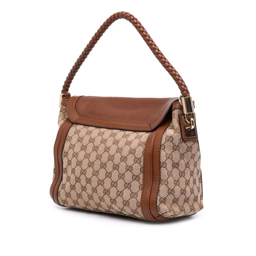 Gucci GG Canvas Bella Flap Satchel - 2