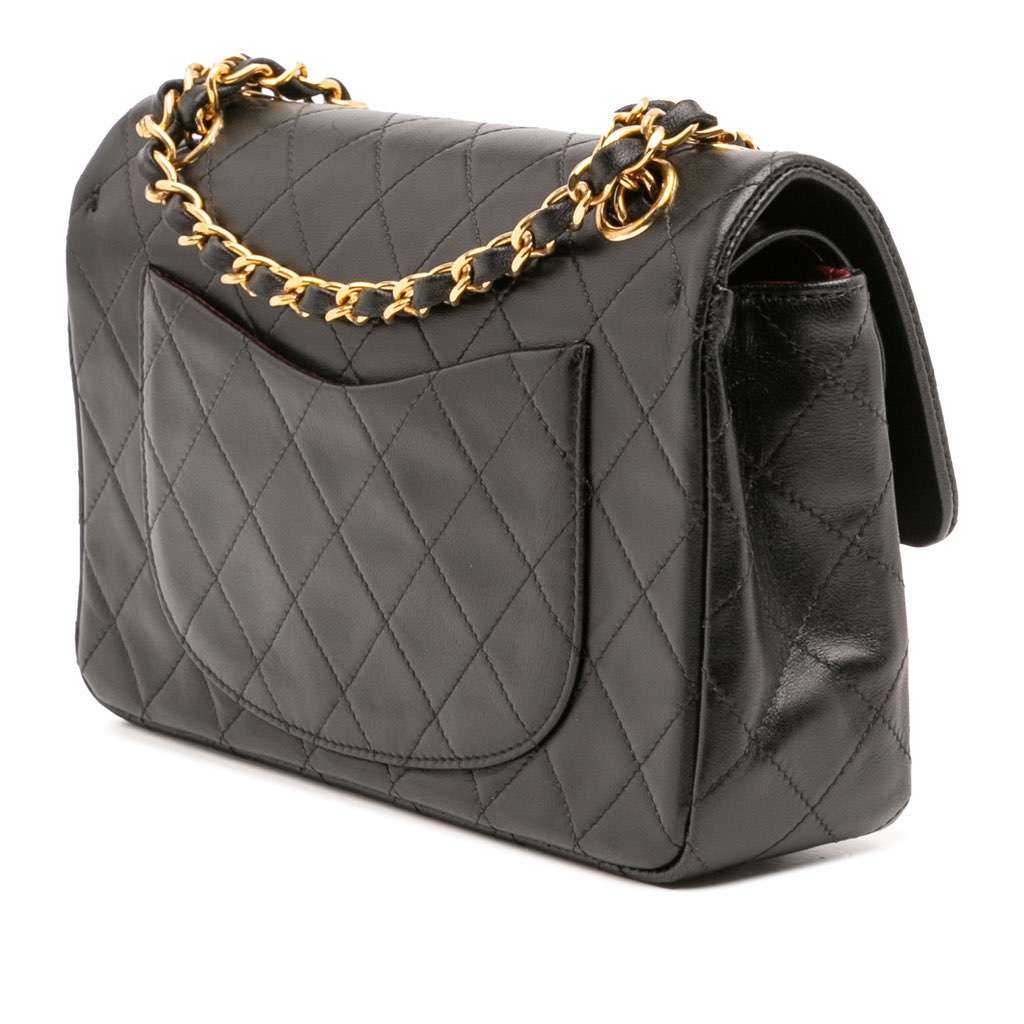 Chanel Small Classic Lambskin Double Flap - Back view