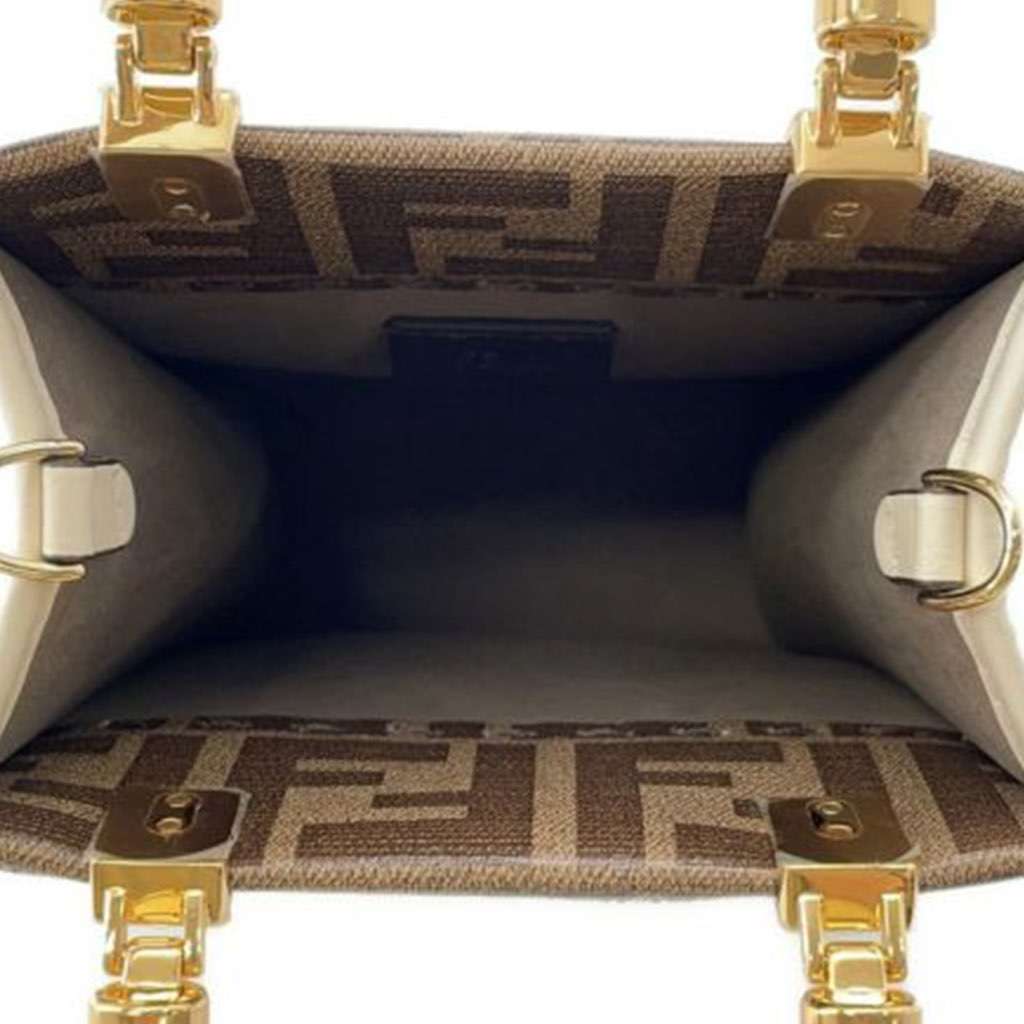 Fendi Mini Zucca Coated Canvas Hairdo Girls Sunshine Shopper Tote - 4