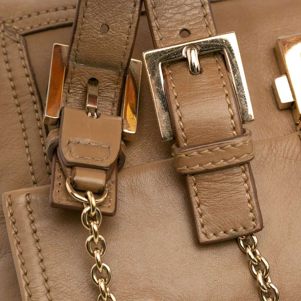 Fendi Leather Baguette Chain Flap - Image 11