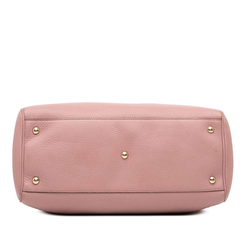 Gucci Medium Calfskin Bamboo Shopper Satchel - Image 6