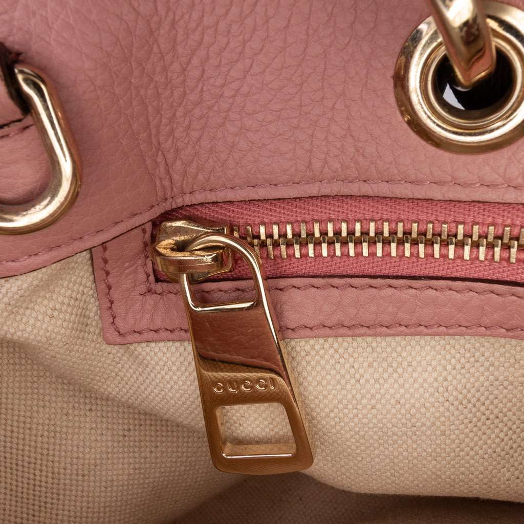 Gucci Medium Calfskin Bamboo Shopper Satchel - Image 10