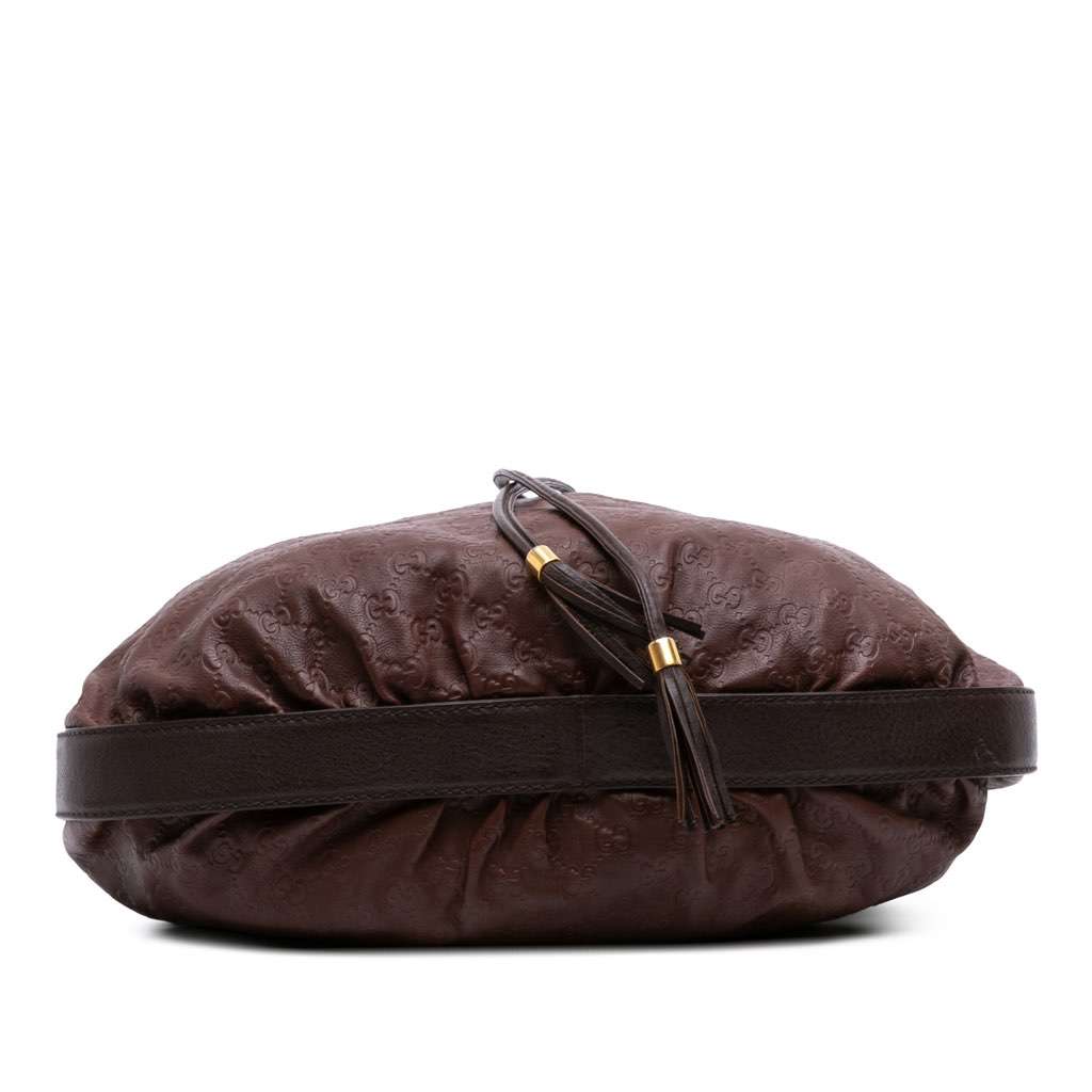 Gucci Medium Guccissima Interlocking Icon Drawstring Hobo - 3