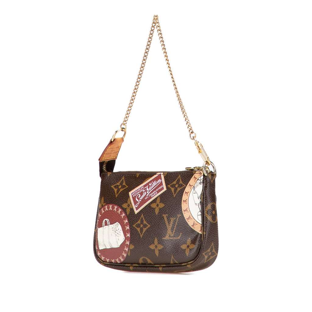 Louis Vuitton Monogram Patch Mini Pochette Accessoires - Back view