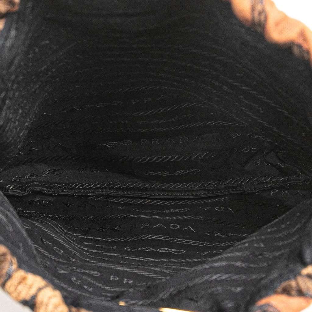 Prada Brocade Canvas Broccato Drawstring Pouch - 4