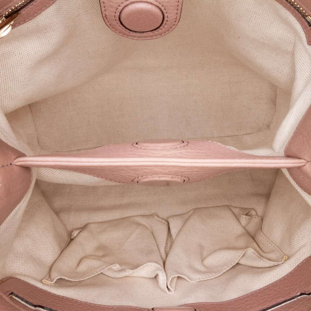 Gucci Small Calfskin Bamboo Shopper Satchel - 4