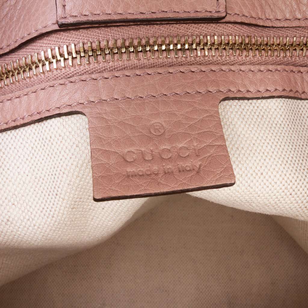 Gucci Small Calfskin Bamboo Shopper Satchel - Side view