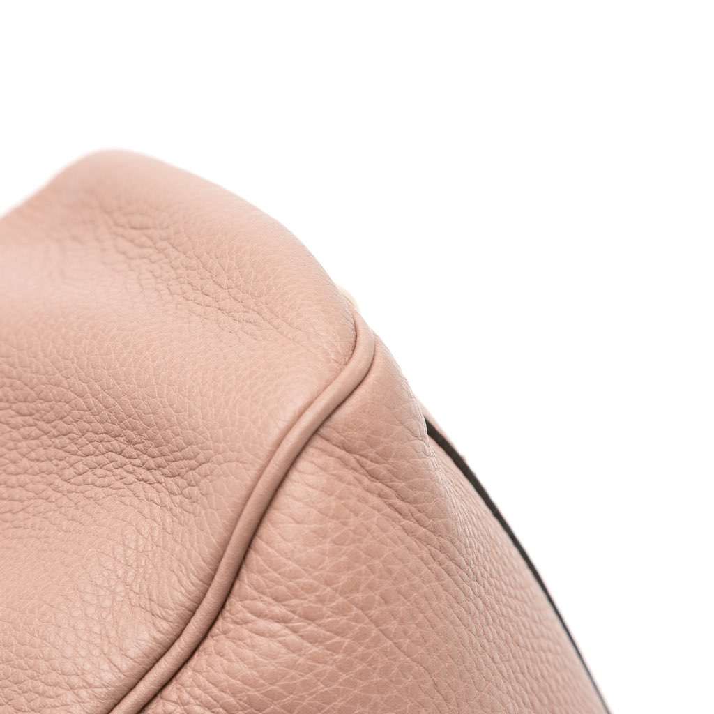 Gucci Small Calfskin Bamboo Shopper Satchel - Detail 2
