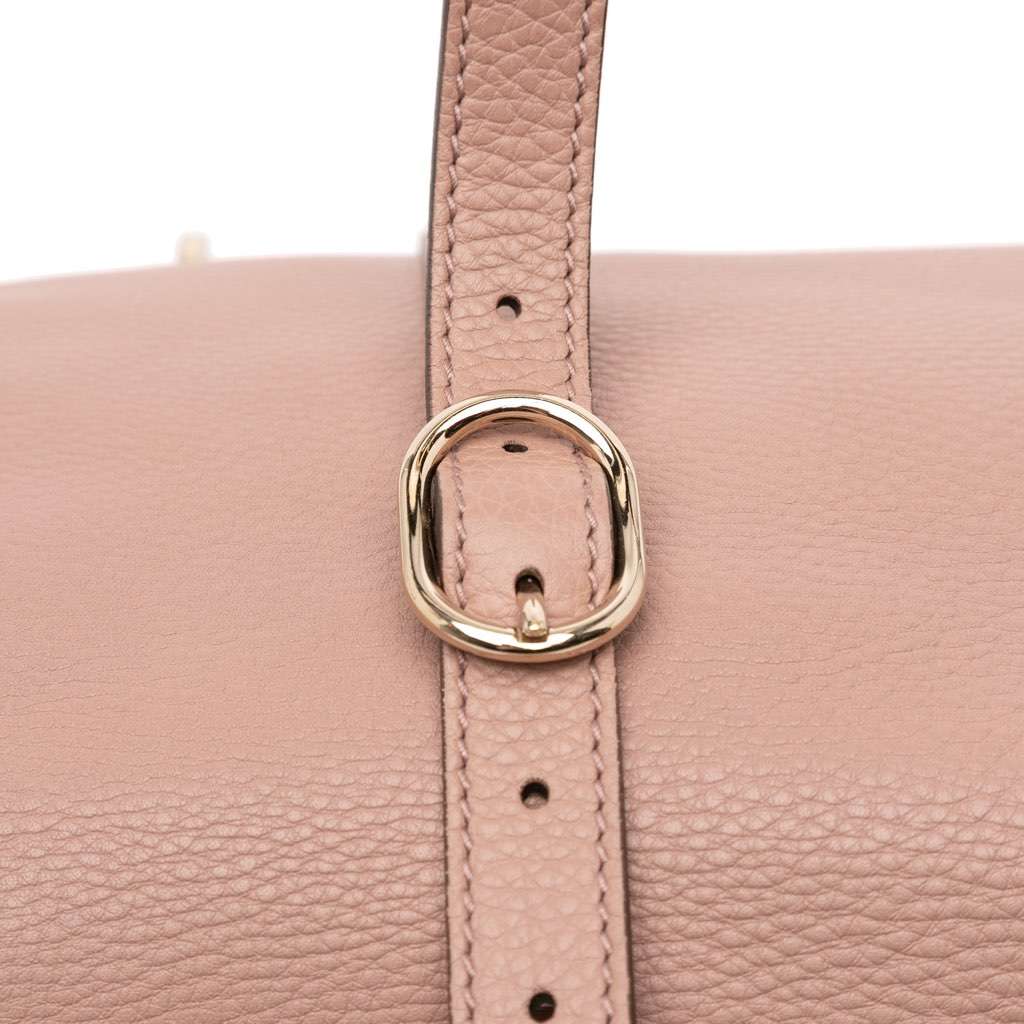 Gucci Small Calfskin Bamboo Shopper Satchel - Image 11