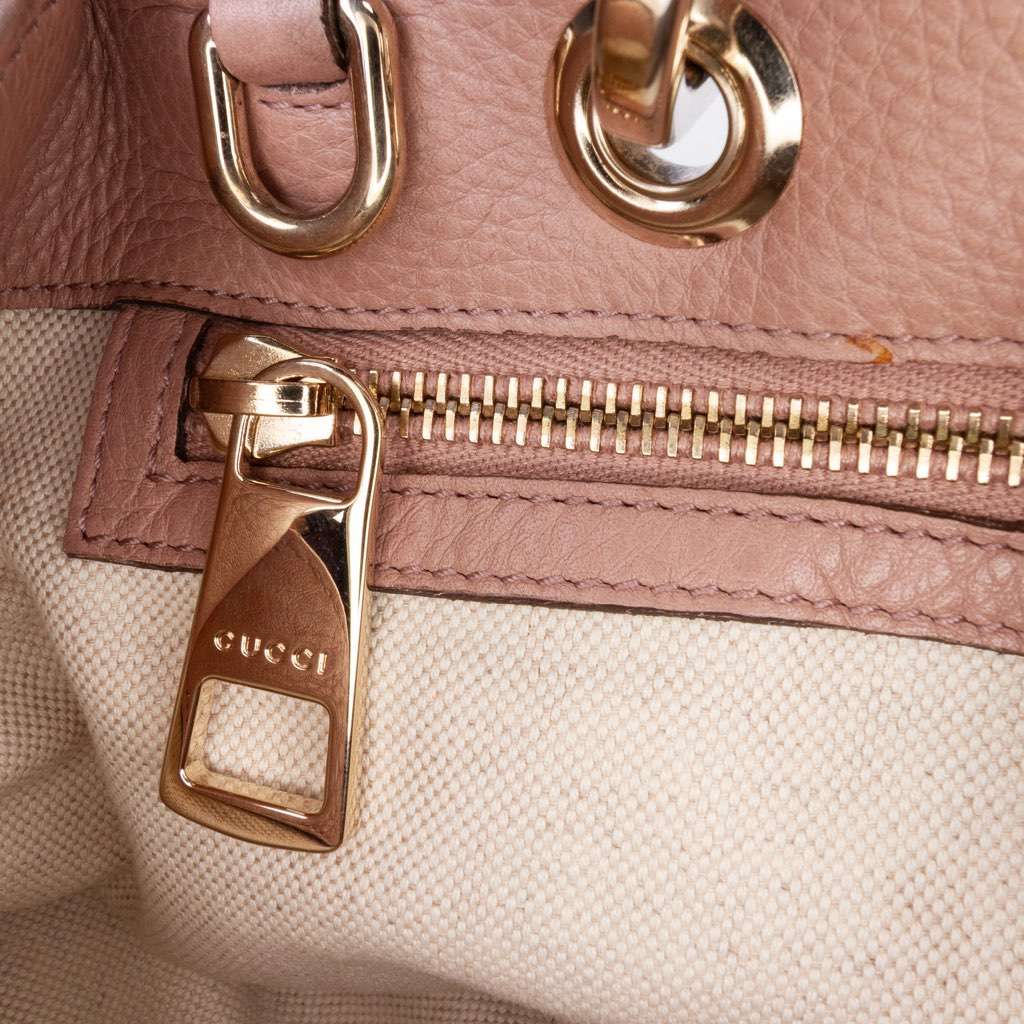 Gucci Small Calfskin Bamboo Shopper Satchel - Image 12