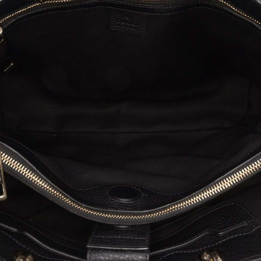 Gucci Medium Calfskin Bamboo Shopper Satchel - 4