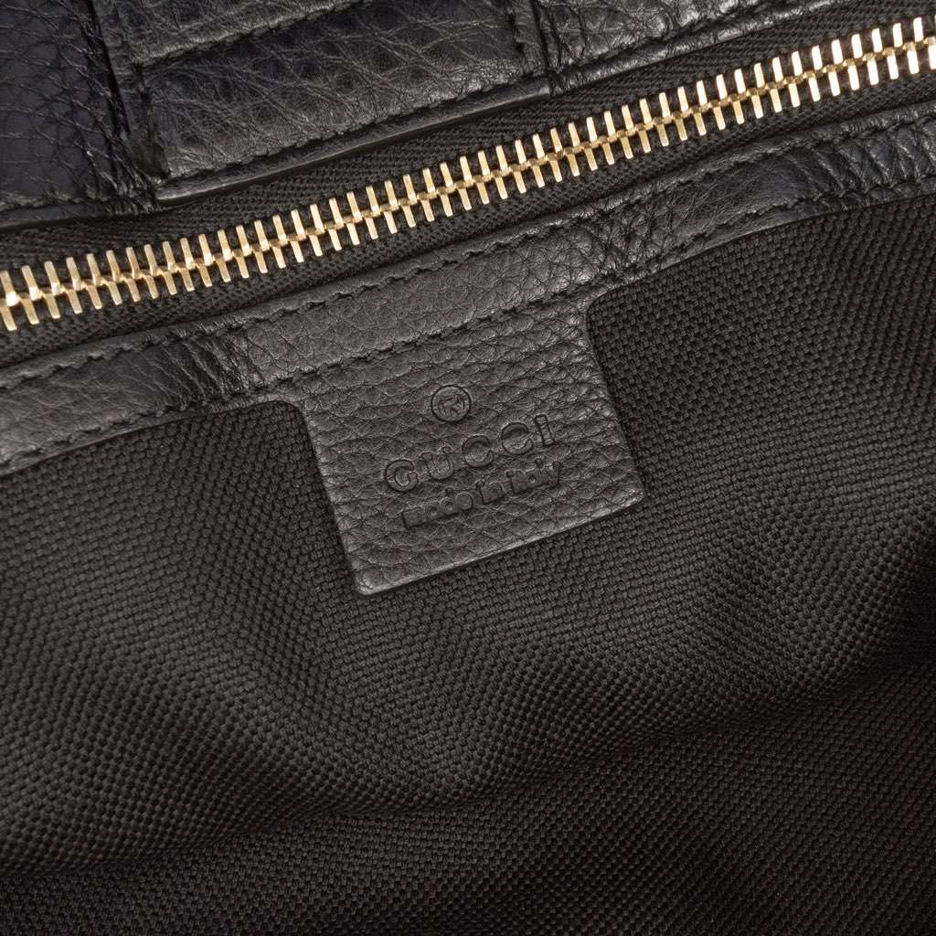 Gucci Medium Calfskin Bamboo Shopper Satchel - 5