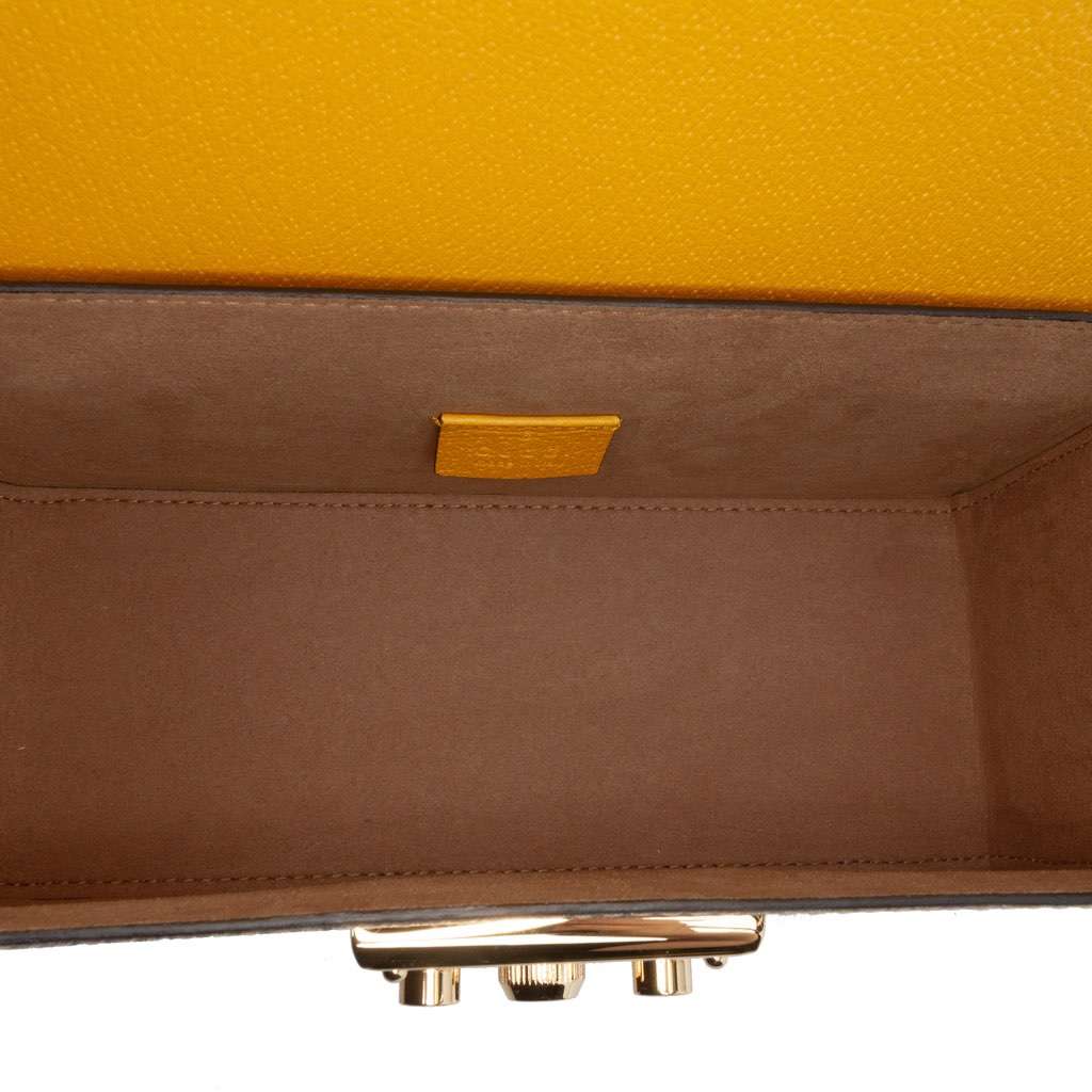 Gucci Small GG Supreme Flora Bamboo Padlock Satchel - 4