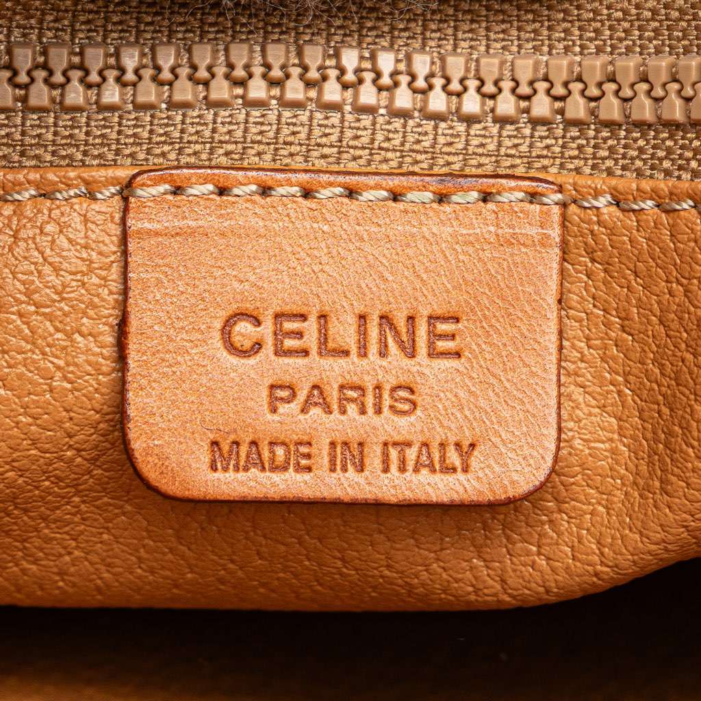 Celine Macadam Coated Canvas Clutch - 5