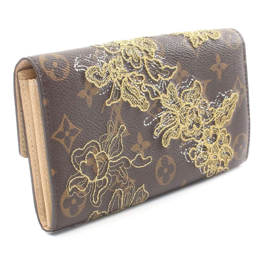 Louis Vuitton Monogram Dentelle Sarah Long Wallet - Back view