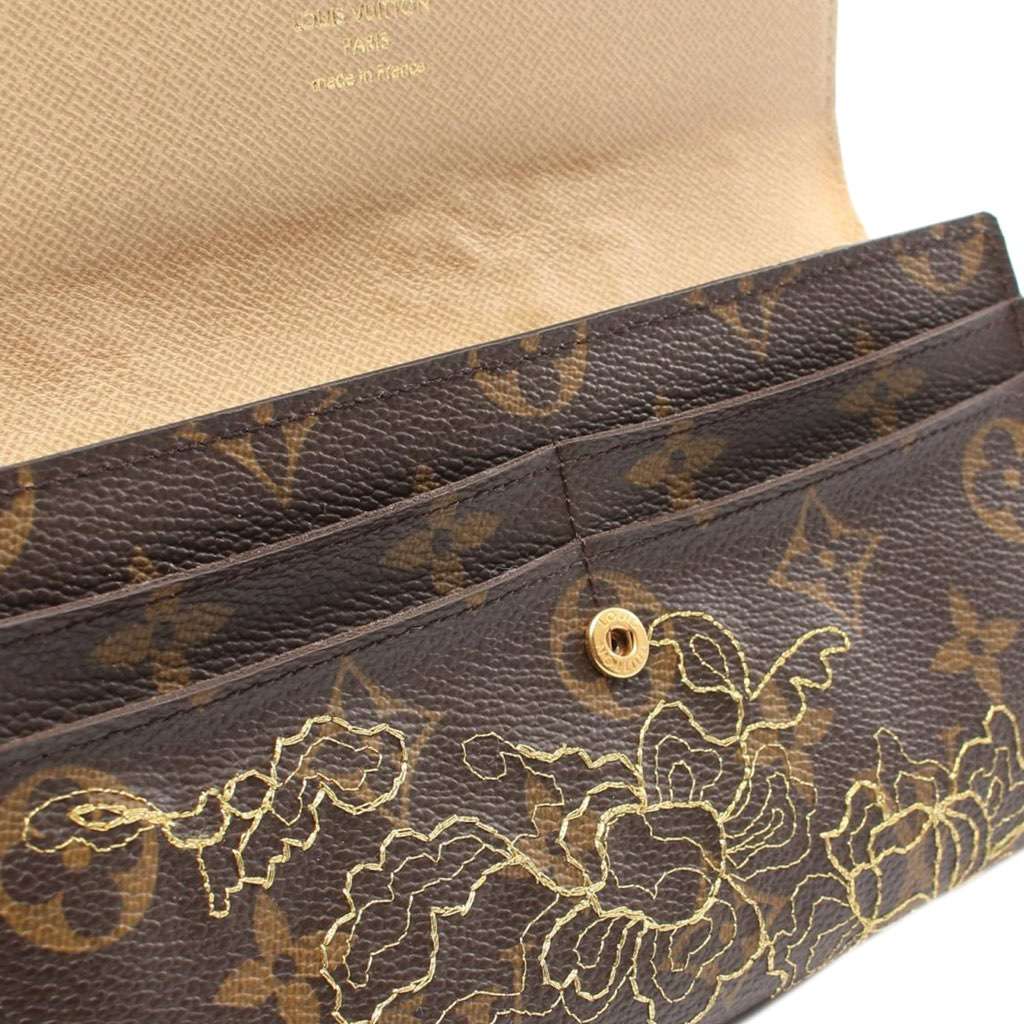 Louis Vuitton Monogram Dentelle Sarah Long Wallet - Image 10
