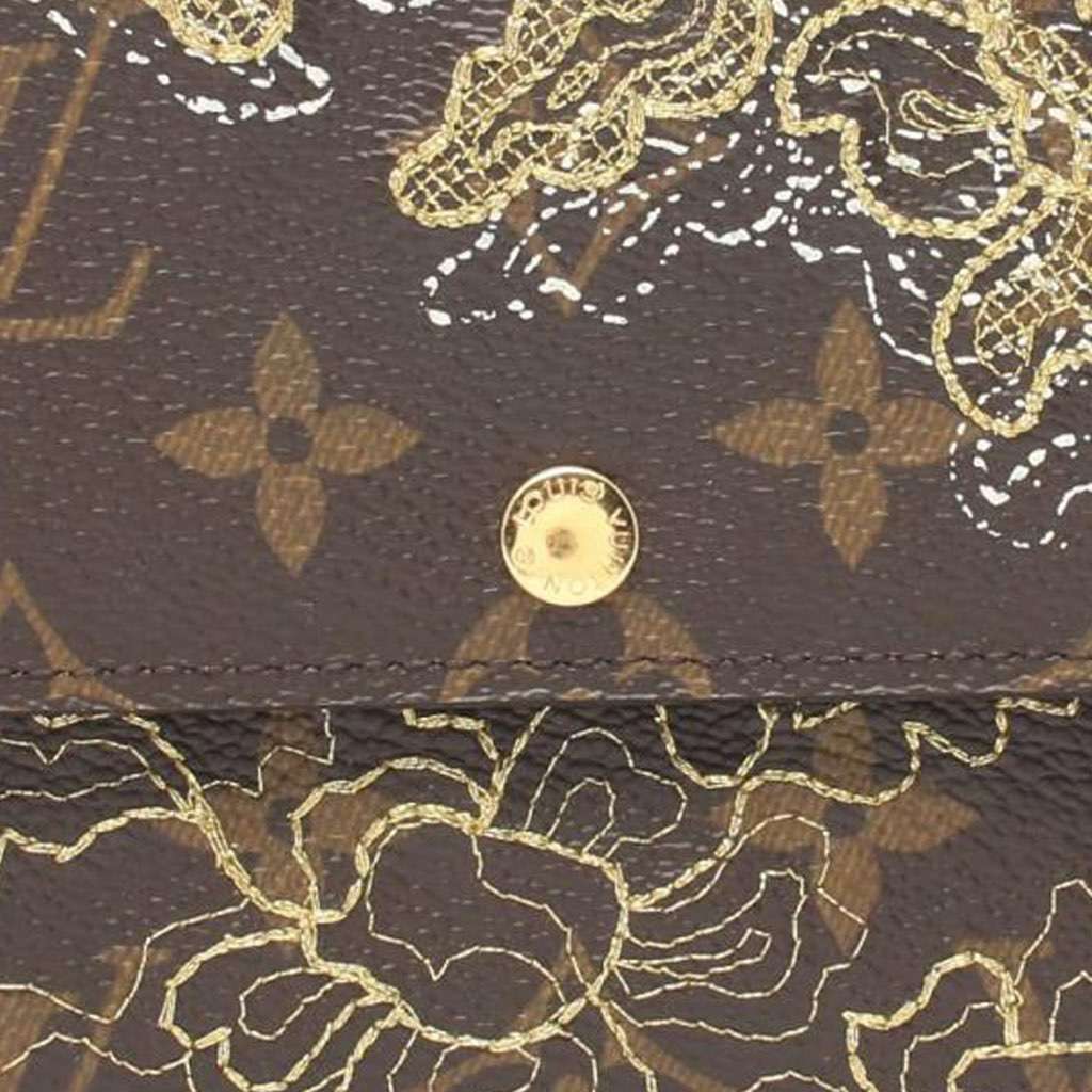 Louis Vuitton Monogram Dentelle Sarah Long Wallet - Image 11